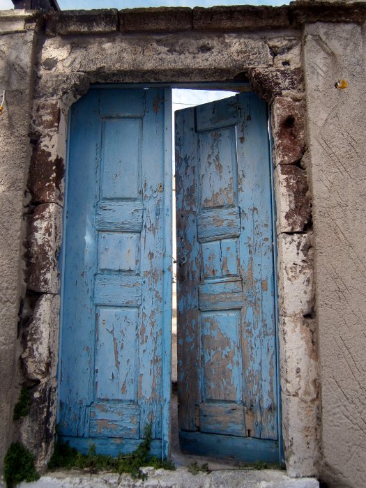 Blue Door.  Santorini